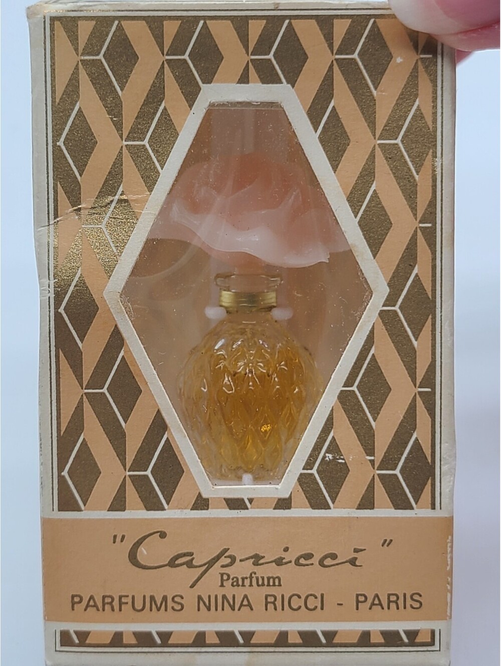 Vintage NINA RICCI "Capricci" Parfum Paris Mini NET : 1/13 FL. OZNR.7542